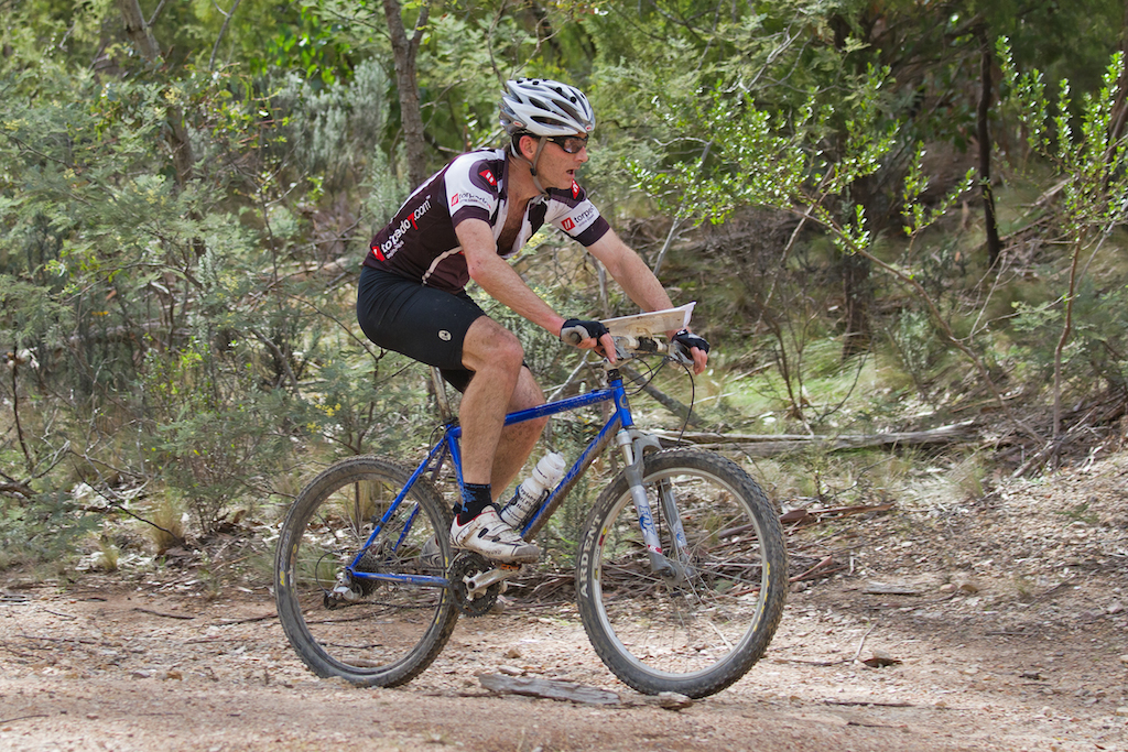 Climbing on a mountain bike 3